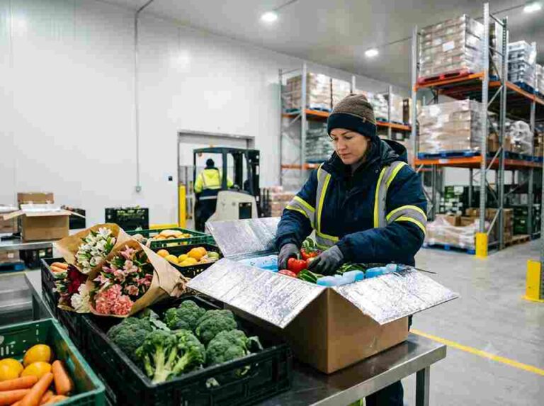 Perishable goods cold storage packaging